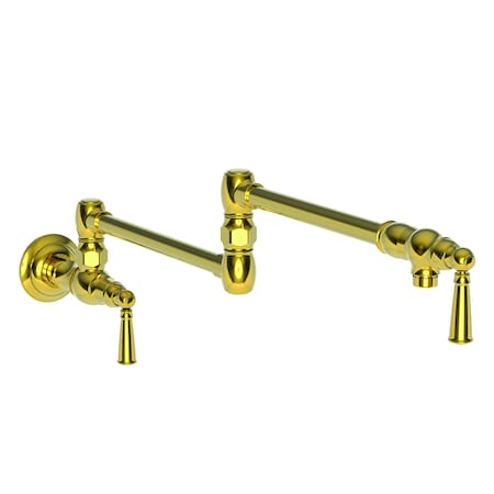 Newport Brass Pot Filler, Wall Mount in Polished Brass Uncoated (Living) 2470-5503-03N